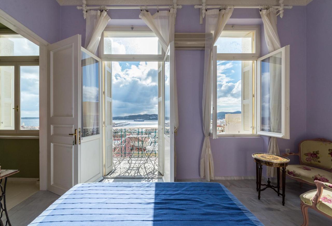 Villa Maria-Syros Ermoupoli Bagian luar foto