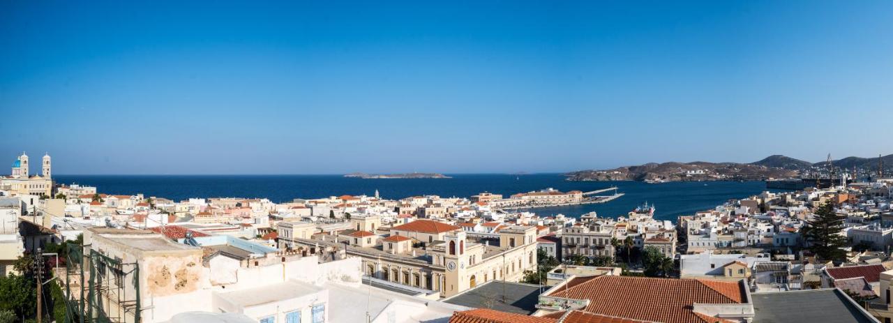 Villa Maria-Syros Ermoupoli Bagian luar foto