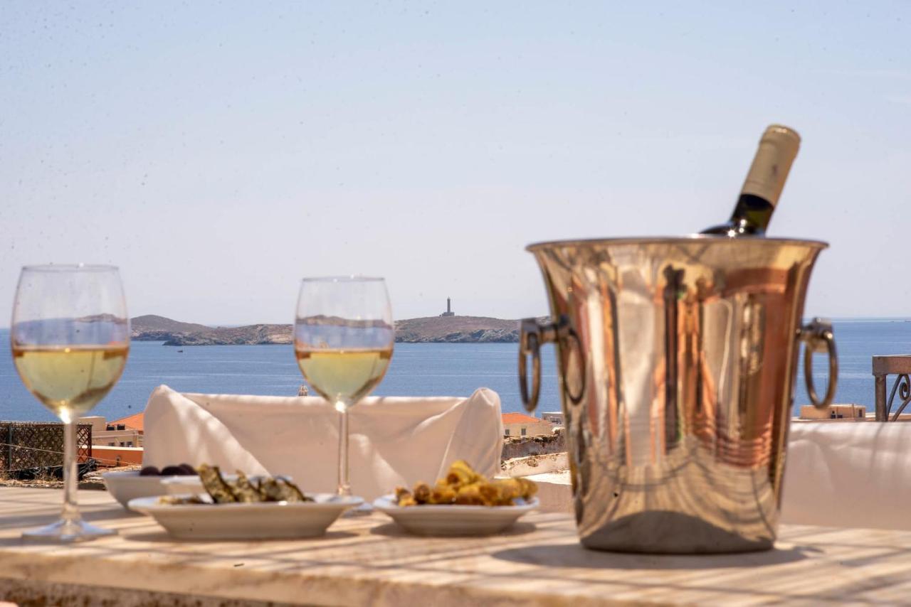Villa Maria-Syros Ermoupoli Bagian luar foto