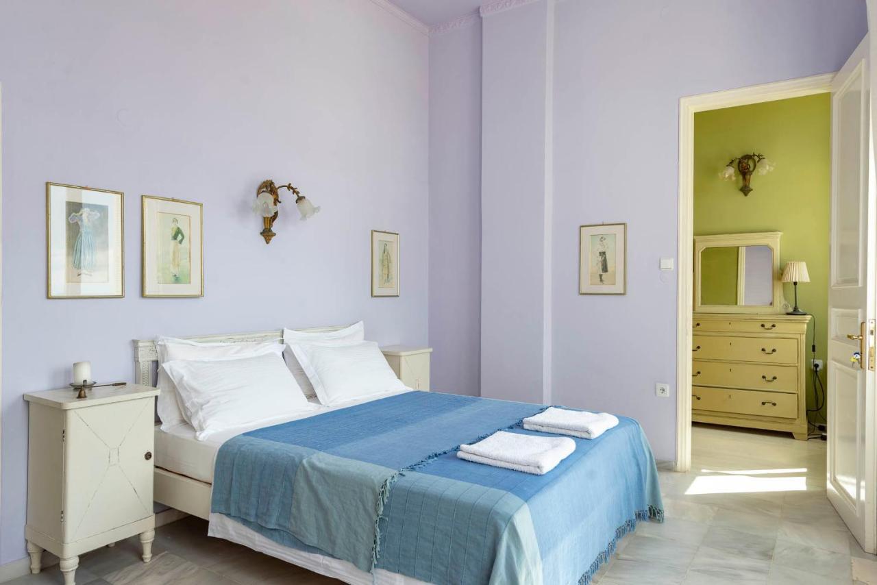 Villa Maria-Syros Ermoupoli Bagian luar foto